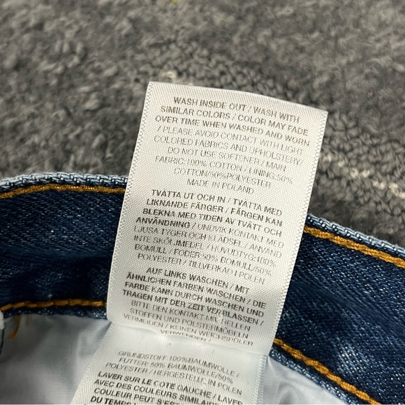 Polar Skate Co. Big Boy Jeans Size Small 32x28 Baggy Blue Skater Y2K Grunge - Picture 7 of 15